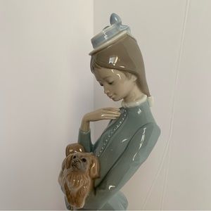 Lladro Figurine “A Walk with the Dog”